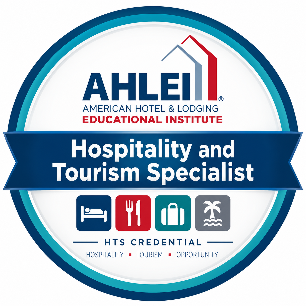 AHLEI Hospitality and Tourism Specialist credential badge