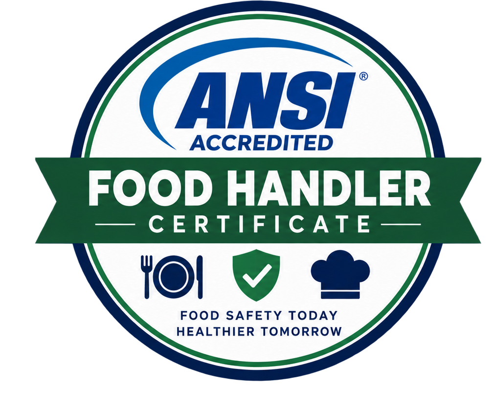 ANSI Accredited Food Handler Certificate