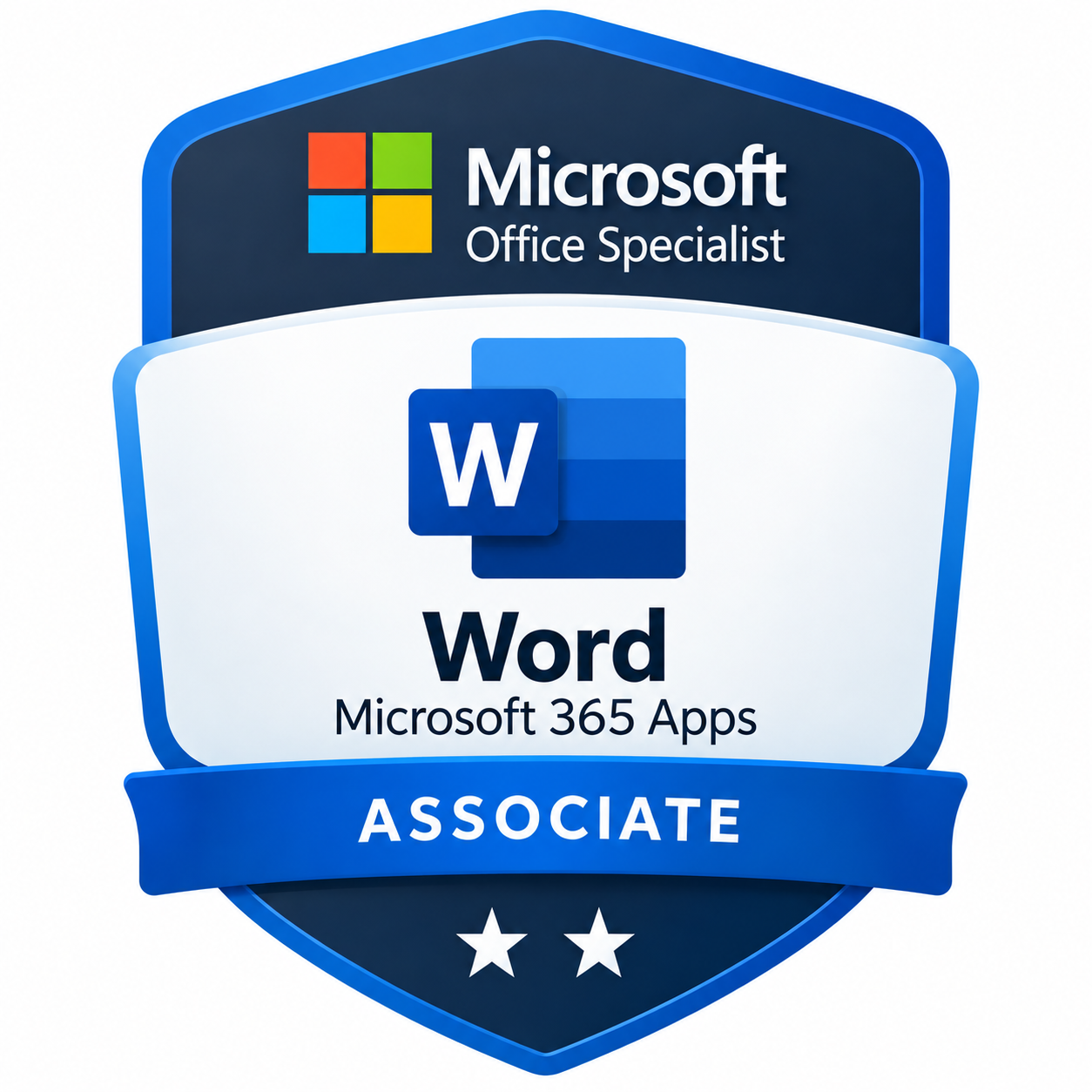 Microsoft Office Specialist Word Associate Microsoft badge